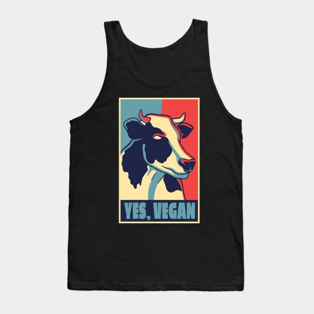 COW POSTER VEGAN QUOTE Tank Top by madeinchorley